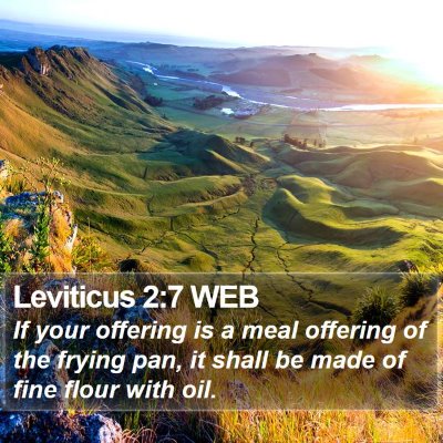 Leviticus 2:7 WEB Bible Verse Image