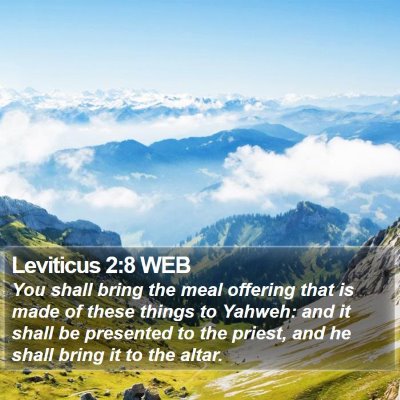 Leviticus 2:8 WEB Bible Verse Image