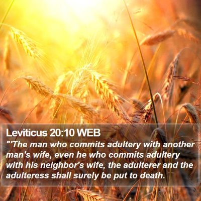 Leviticus 20:10 WEB Bible Verse Image