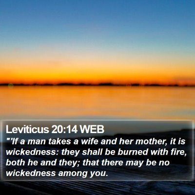 Leviticus 20:14 WEB Bible Verse Image