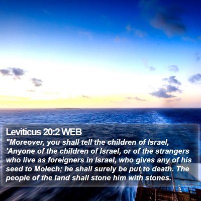 Leviticus 20:2 WEB Bible Verse Image