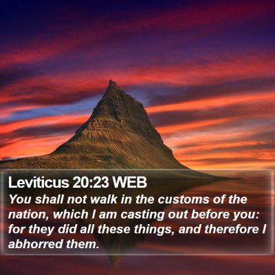 Leviticus 20:23 WEB Bible Verse Image