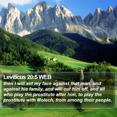 Leviticus 20:5 WEB Bible Verse Image