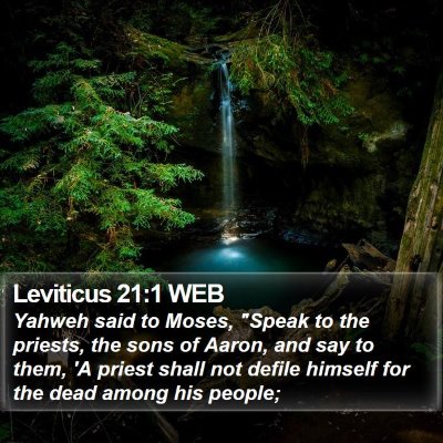 Leviticus 21:1 WEB Bible Verse Image