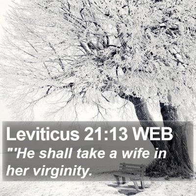 Leviticus 21:13 WEB Bible Verse Image