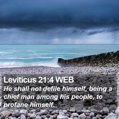 Leviticus 21:4 WEB Bible Verse Image