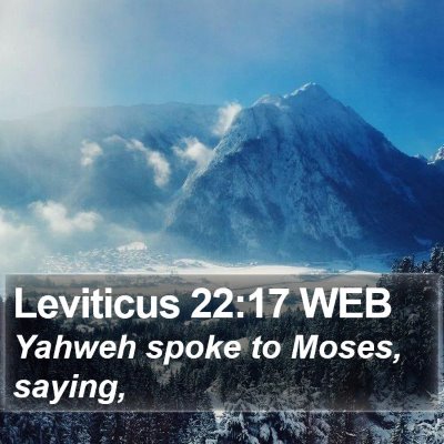Leviticus 22:17 WEB Bible Verse Image