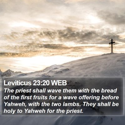 Leviticus 23:20 WEB Bible Verse Image