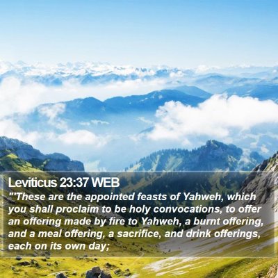 Leviticus 23:37 WEB Bible Verse Image