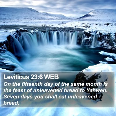 Leviticus 23:6 WEB Bible Verse Image
