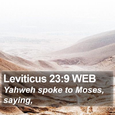 Leviticus 23:9 WEB Bible Verse Image