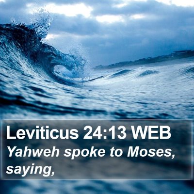 Leviticus 24:13 WEB Bible Verse Image