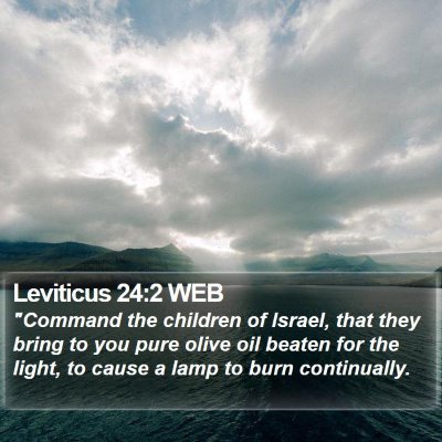 Leviticus 24:2 WEB Bible Verse Image