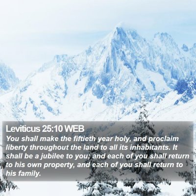 Leviticus 25:10 WEB Bible Verse Image