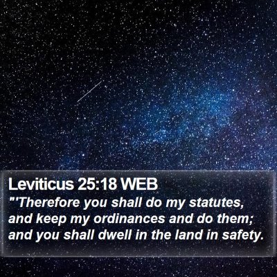 Leviticus 25:18 WEB Bible Verse Image