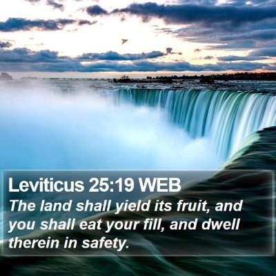 Leviticus 25:19 WEB Bible Verse Image