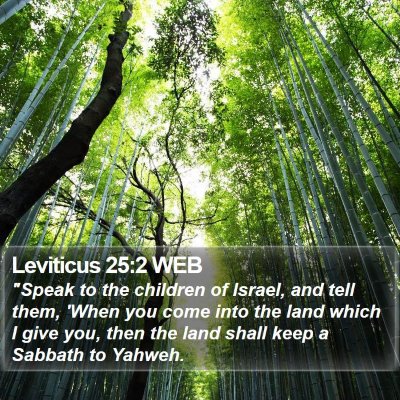 Leviticus 25:2 WEB Bible Verse Image