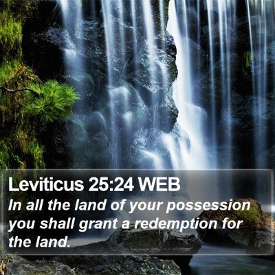 Leviticus 25:24 WEB Bible Verse Image