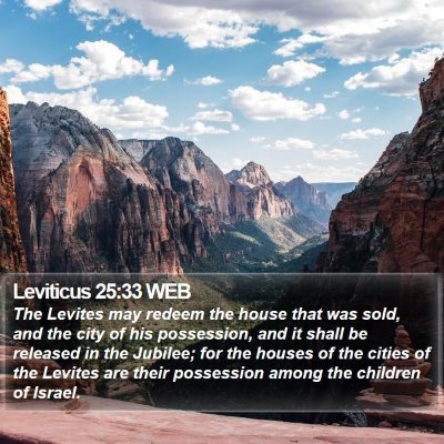 Leviticus 25:33 WEB Bible Verse Image