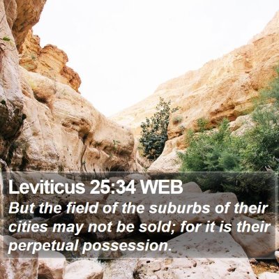 Leviticus 25:34 WEB Bible Verse Image