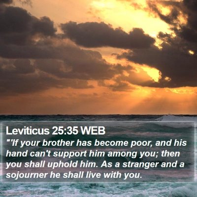 Leviticus 25:35 WEB Bible Verse Image