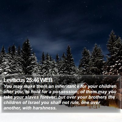 Leviticus 25:46 WEB Bible Verse Image