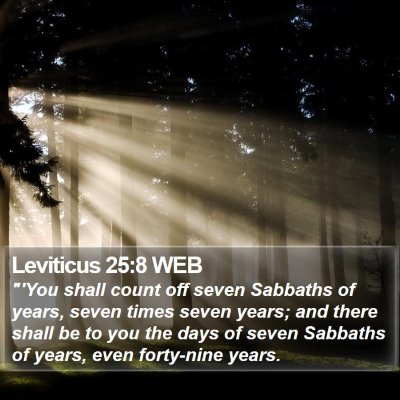 Leviticus 25:8 WEB Bible Verse Image
