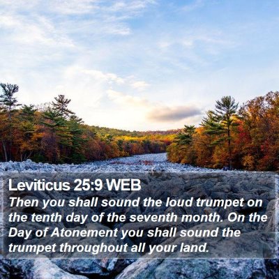 Leviticus 25:9 WEB Bible Verse Image