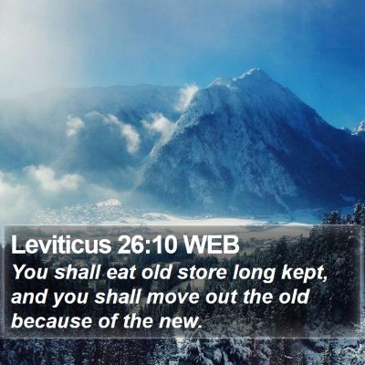 Leviticus 26:10 WEB Bible Verse Image