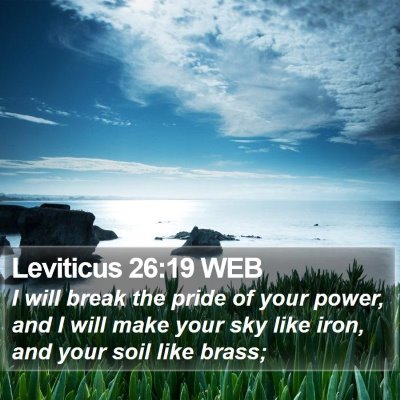 Leviticus 26:19 WEB Bible Verse Image