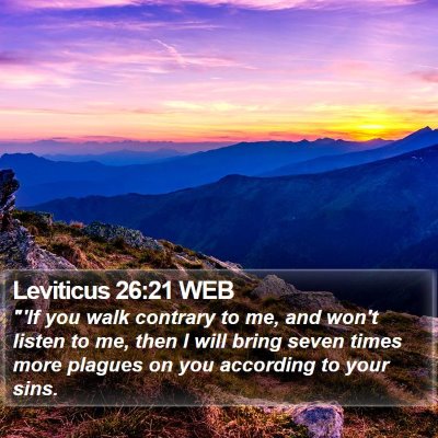 Leviticus 26:21 WEB Bible Verse Image