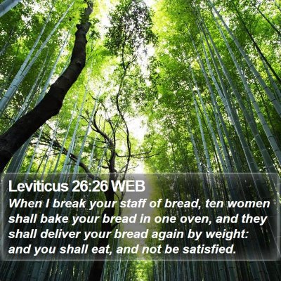 Leviticus 26:26 WEB Bible Verse Image
