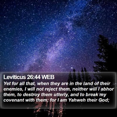 Leviticus 26:44 WEB Bible Verse Image