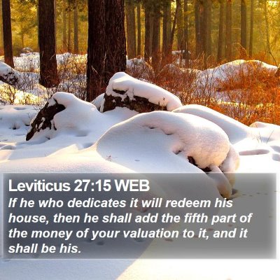 Leviticus 27:15 WEB Bible Verse Image