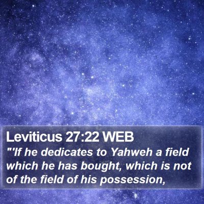 Leviticus 27:22 WEB Bible Verse Image