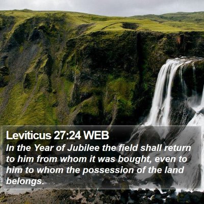 Leviticus 27:24 WEB Bible Verse Image