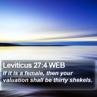 Leviticus 27:4 WEB Bible Verse Image