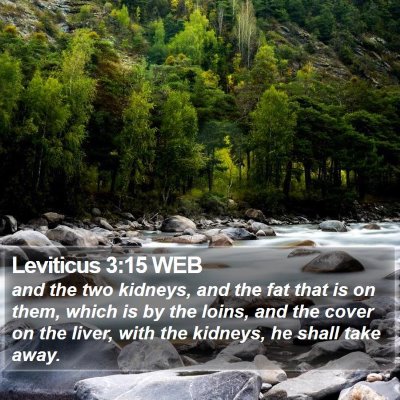 Leviticus 3:15 WEB Bible Verse Image