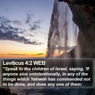 Leviticus 4:2 WEB Bible Verse Image