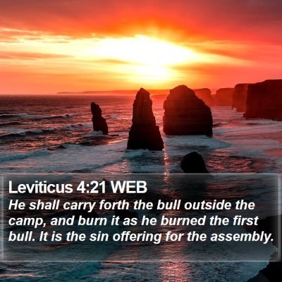 Leviticus 4:21 WEB Bible Verse Image
