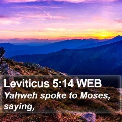Leviticus 5:14 WEB Bible Verse Image