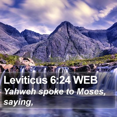 Leviticus 6:24 WEB Bible Verse Image