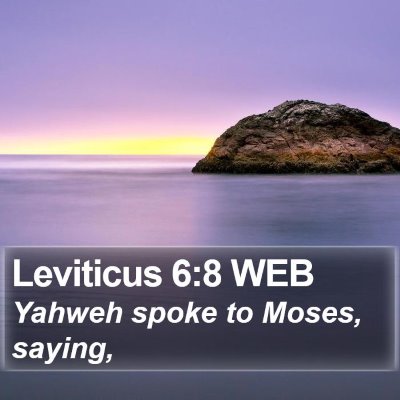Leviticus 6:8 WEB Bible Verse Image