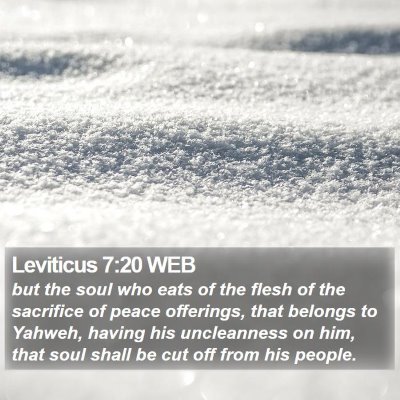 Leviticus 7:20 WEB Bible Verse Image