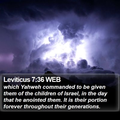 Leviticus 7:36 WEB Bible Verse Image
