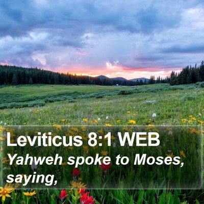 Leviticus 8:1 WEB Bible Verse Image