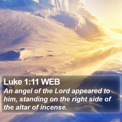 Luke 1:11 WEB Bible Verse Image