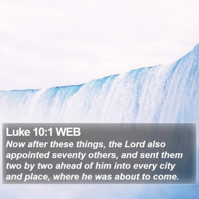 Luke 10:1 WEB Bible Verse Image