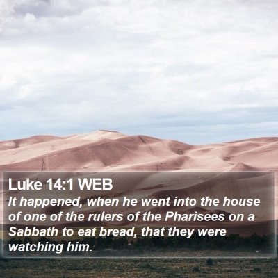 Luke 14:1 WEB Bible Verse Image