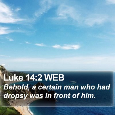 Luke 14:2 WEB Bible Verse Image